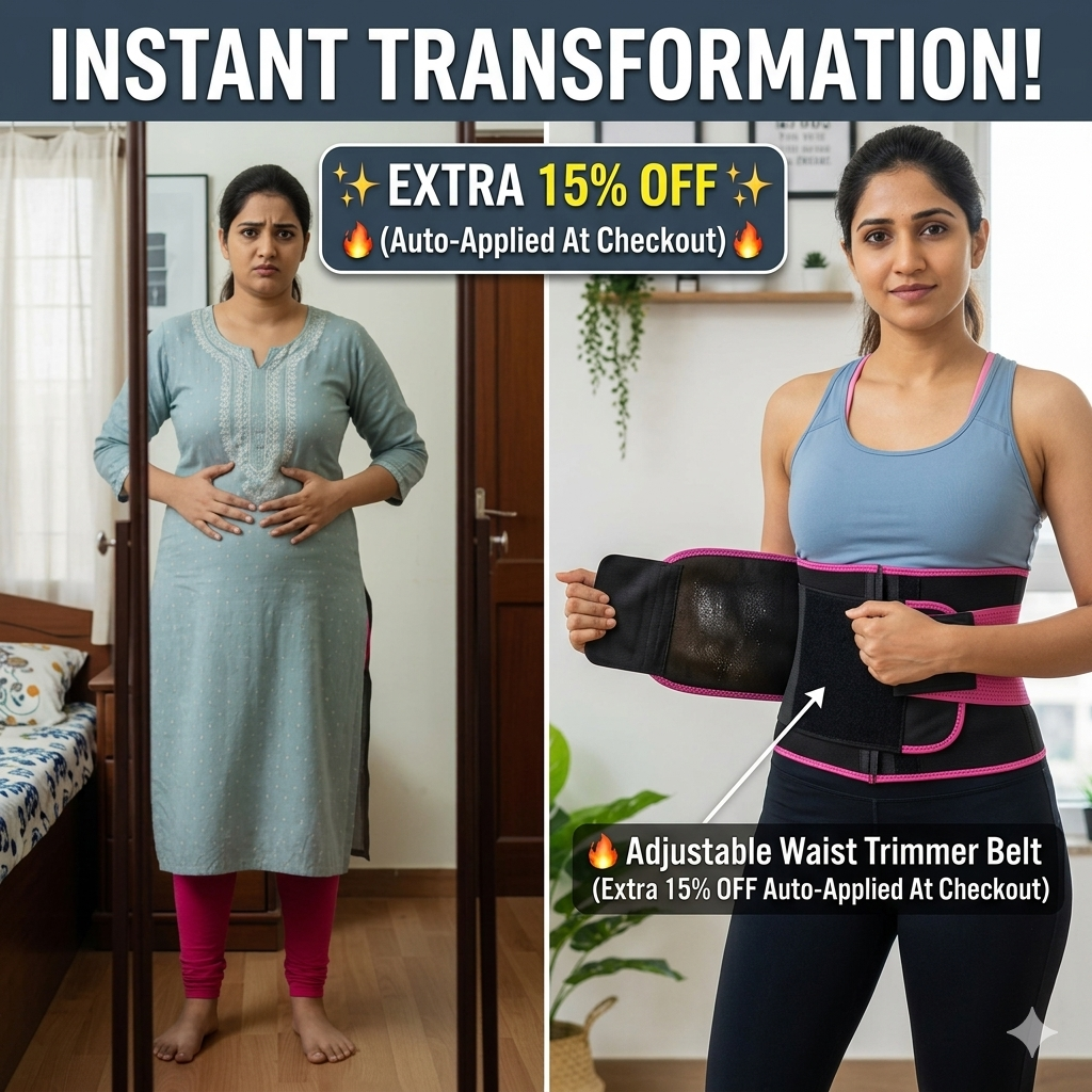 🔥 Adjustable Waist Trimmer Belt (Extra 15% OFF Auto-Applied At Checkout)